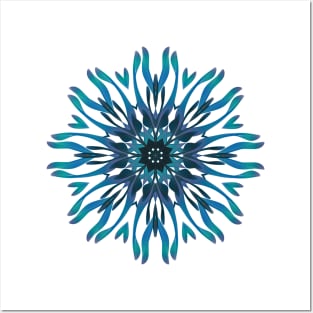 Blue Flower Posters and Art